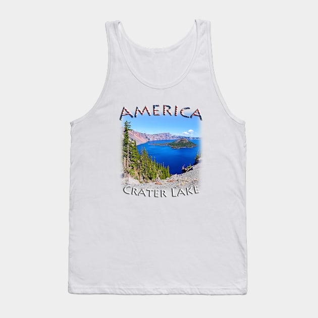 America - Oregon - Crater Lake Tank Top by TouristMerch